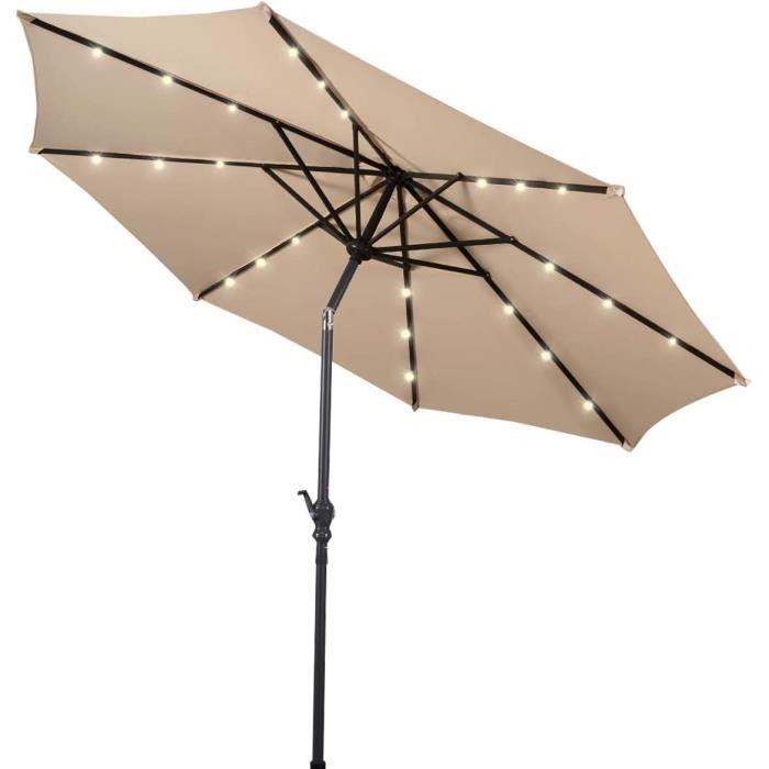 Parasol De Jardin Réglable 80-110 Cm - Housse Ombrage Polyester - Pour Plantes En Pot & Balcons - 5