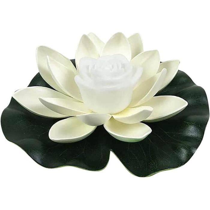 FLEURS DE LOTUS Artificielles Fausses Plantes Flottant Nénuphar 10cm