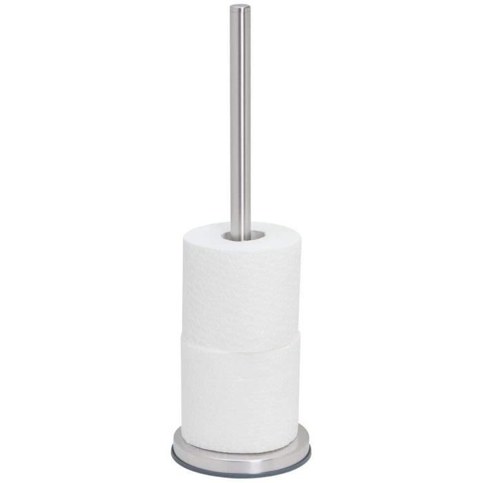 Porte-Rouleaux Papier Toilette De Réserve Sealskin Acero - Acier Inoxydable Noir, Design Élégant