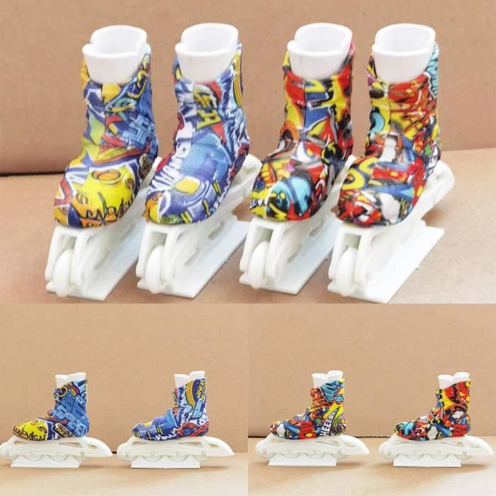 Chaussures Pour Doigts – Jouets De Skateboard à Doigt, Silicone, Pour Coordination Et Jeu De Bureau