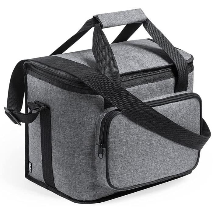 pour Travail Ecole Pique-Nique Sac à Déjeuner Portable 15L en Tissu écologique Sac Isotherme Repas Lunch Box pour Homme Femme Enfant 
