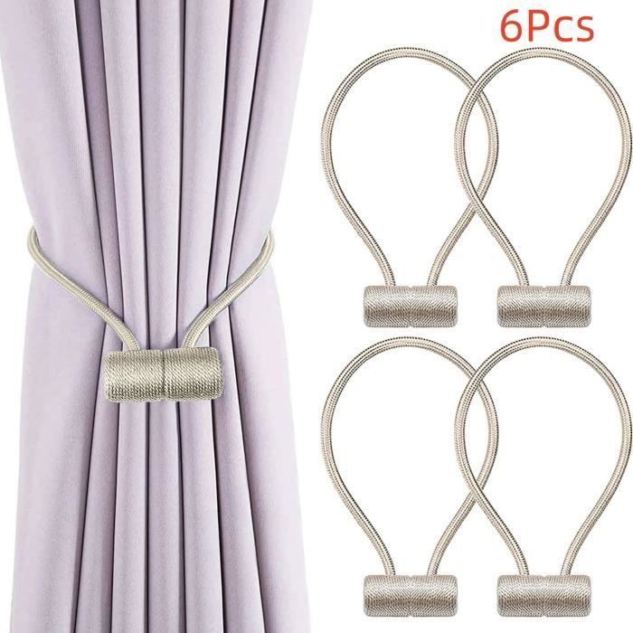 Molinter Lot De 2 Embrasses Magnétiques Pour Rideaux - Motif étoile De Mer - Avec Aimant Puissant - Bleu