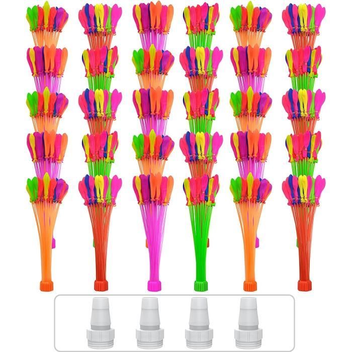 Ballons Remplissage Rapide Bunch O Balloons Lot De 8 Tiges - 250 Ballons à Eau Auto-Scellants - Remplissage Rapide Pour Été Palloncini Ad Acqua