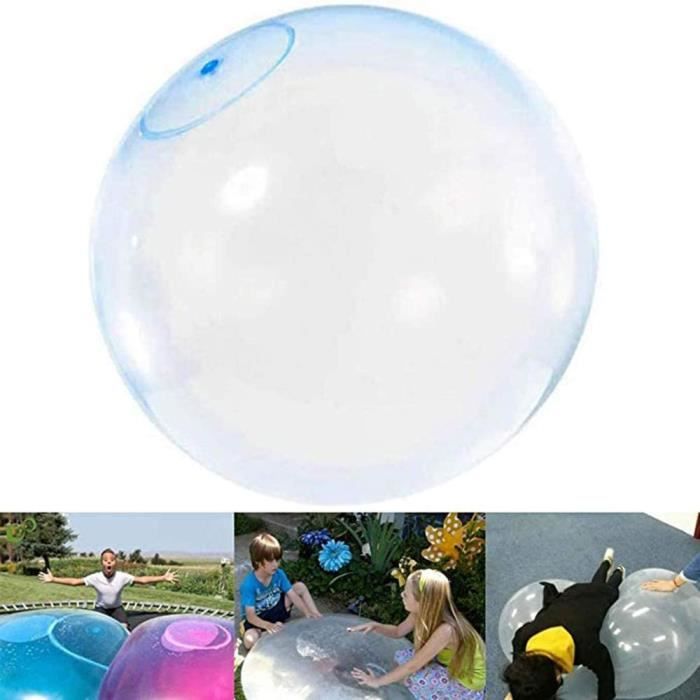 Lacyie Boule Transparente Gonflable surdimensionnée de Bulle de Jouet de Plage de la Balle TPR remplie deau 