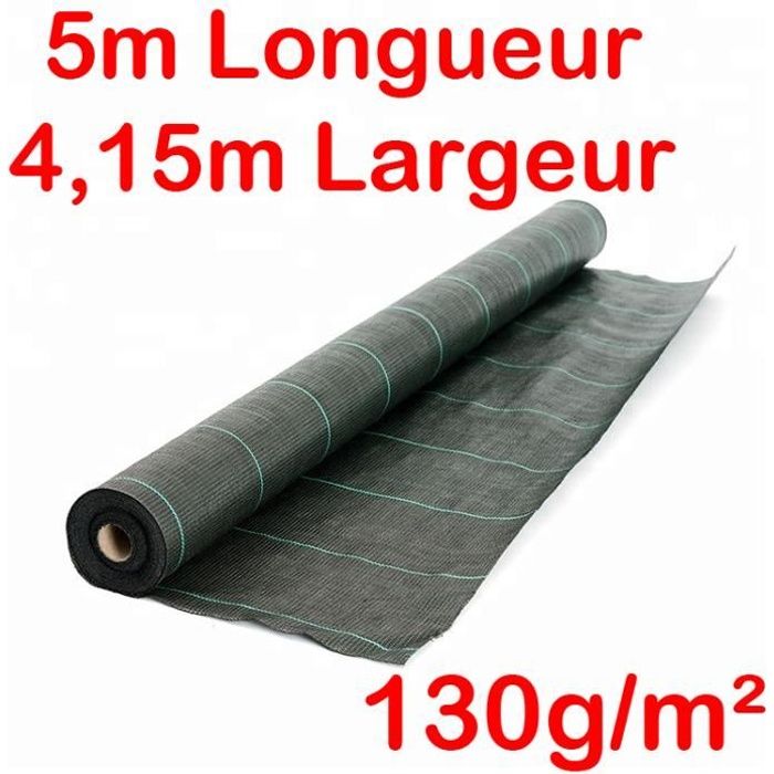 Toile Jardin Marron Toile De Paillage Tissée 130g/m² 3,3x50m