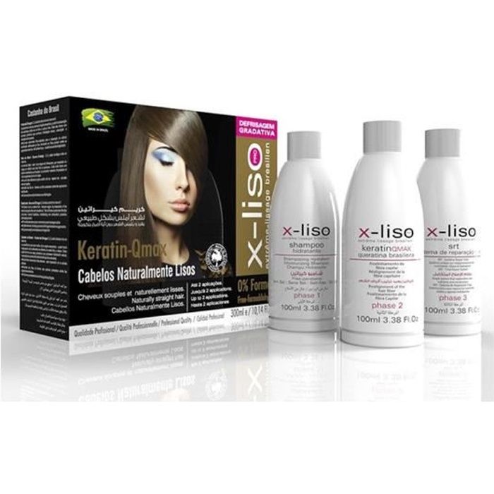 X Liso Kit Lissage Bresilien 300 Ml Cdiscount Au Quotidien