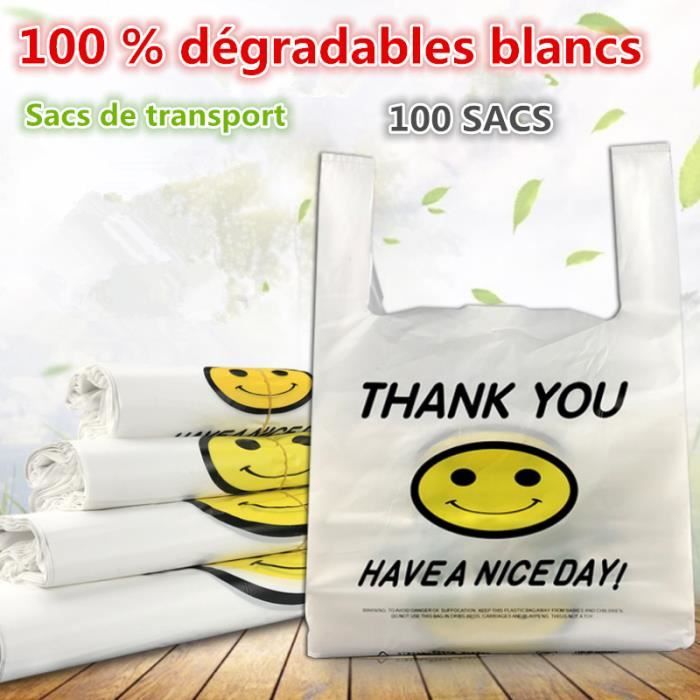 les fêtes les courses les boutiques Sacs de transport robustes : 100 sacs en plastique de qualité supérieure 38,1 x 45,7 cm 7,6 cm Sabco Silver Couleur avec poignée en plastique pour la mode 