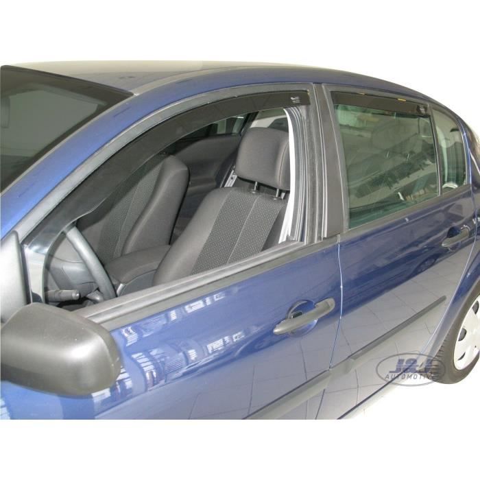 JJ AUTOMOTIVE | Deflecteurs d'Air déflecteurs de vent Compatible avec Renault Megane 2 4P limousine 2002-2008 4pcs