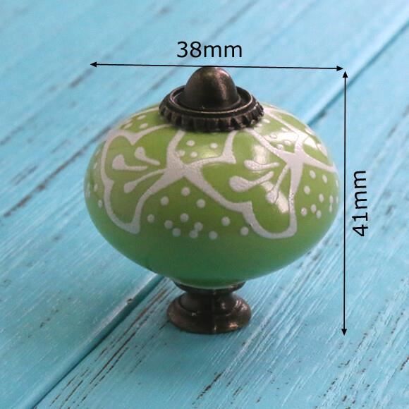 Lot De 4 Boutons De Tiroir En Céramique – Forme Cactus Orange, Chambre D’enfant Déco