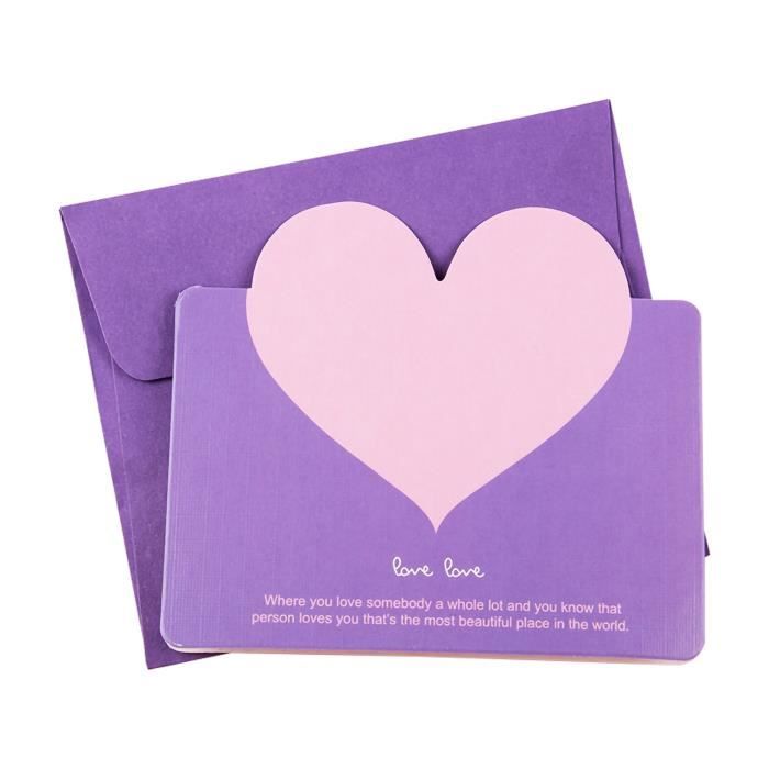 Carte D Amour Carte De Voeux Avec Enveloppe Pour Noel Anniversaire Type 1 Cdiscount Beaux Arts Et Loisirs Creatifs