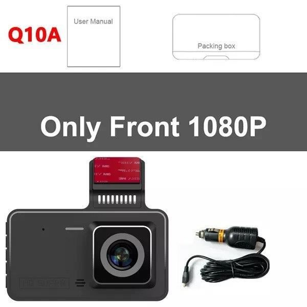 Caméra Dashcam Voiture Avant/Arrière - Double Caméra 1080P, Écran 4.3" Rétroviseur, Détection Mouvement - Parfait Pour Sécurité Routière