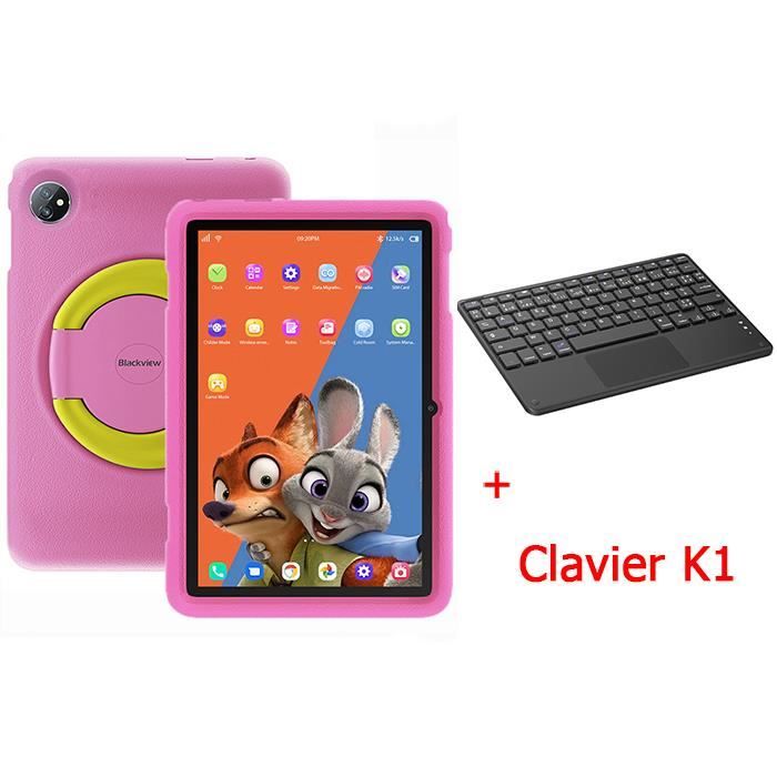 Blackview Tab 8 Kids Tablette Tactile Enfant 10.1 WiFi 6 Android 12 7Go+128Go-SD  1To 8MP+5MP 6580mAh Rose Avec Clavier K1 - Cdiscount Informatique