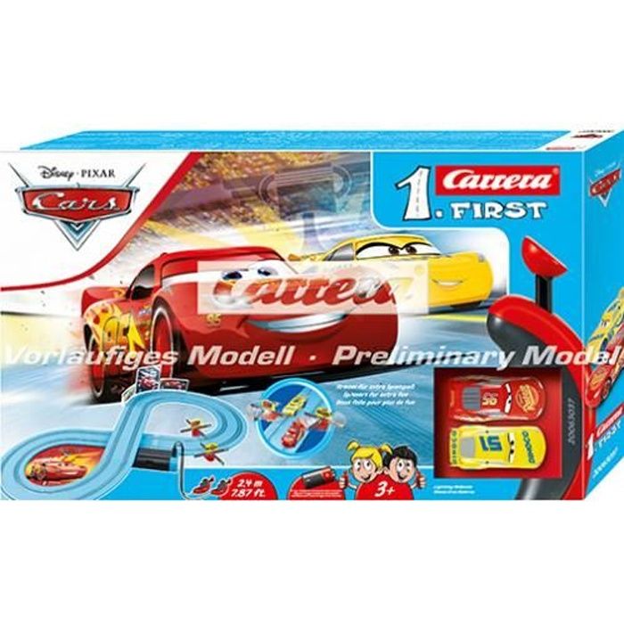 Circuit de course électrique Disney Cars - CARRERA FIRST - A partir de 3 ans