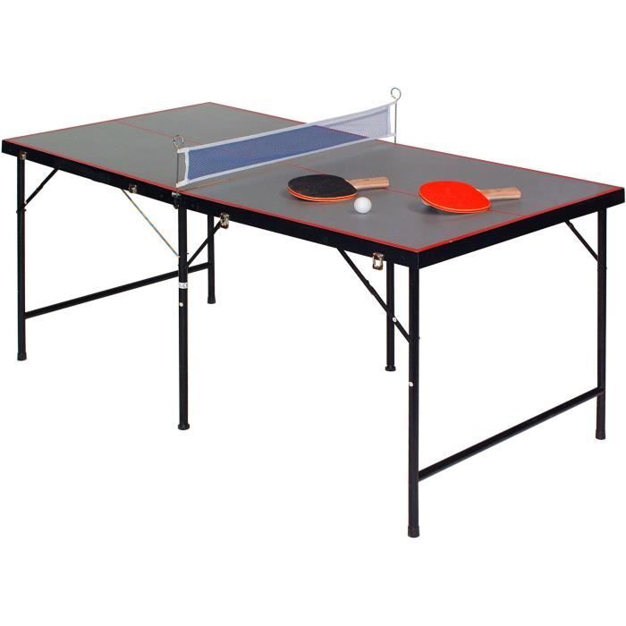 GOOD-Housse de table de ping-pong housse de protection extérieure étanche  pour table de ping-pong Oxford 210D-165x70x185cm-noir - Cdiscount Sport