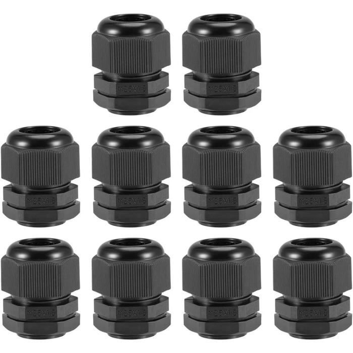 M22 Presse-Étoupe Câble Glande Imperméable Plastique Joint Réglable