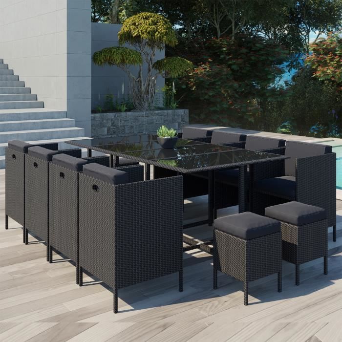 Daytona 12 Salon De Jardin Encastrable 12 Places En Resine