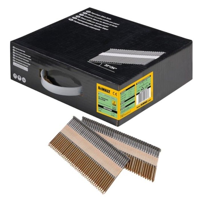 Pointes crant?es galvanis?es DEWALT 3 1 x 90 mm Boite de 2200 DNPT31R90Z - vue 2