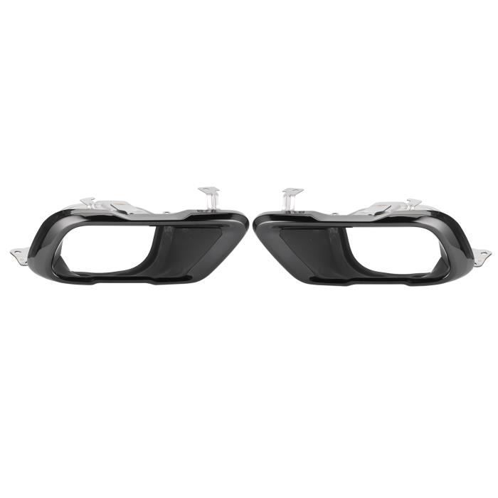Cache D'échappement Aramox Pour Classe C W206 - Noir Brillant - ABS - Paire - Facile à Installer
