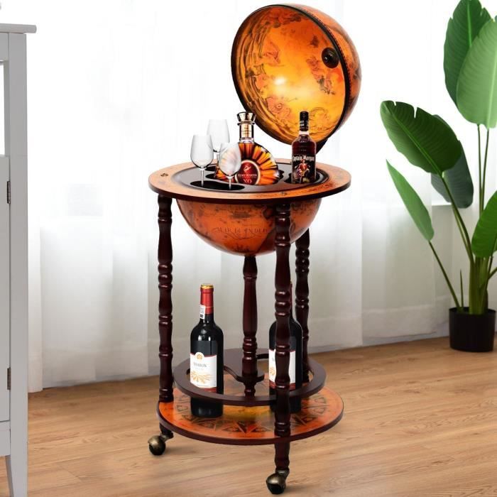 Porte-bouteille Décoratif Ancien En Acier Chromé Pour Bar Ou Meuble - Occasion