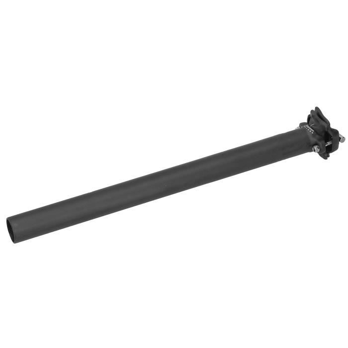 Support De Selle De Vélo En Alliage Aluminium - Tête De Tube De Selle Avec Vis, Couleur Noire