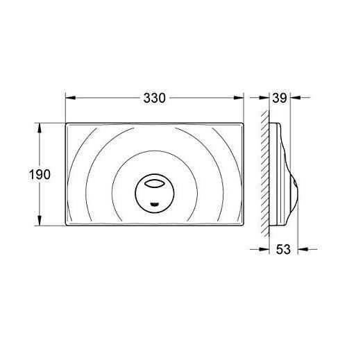 GROHE Plaque de Commande WC Surf Import Allemagne 37859000