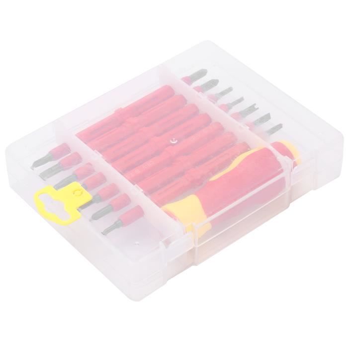 Coffret SK Professional Tools – 10 Tournevis Magnétiques Double Matériau – Garantie à Vie
