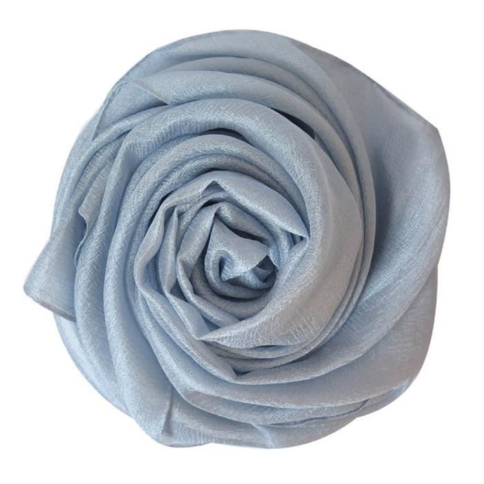 Etole mousseline uni bleu roi écharpe royal complète tenue cérémonie
