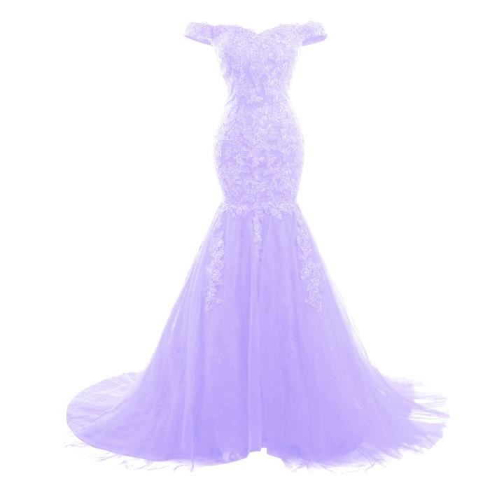 Robe De Soirée Longue Misshow - Dos Nu, Dentelle Elégante | Pour Mariage, Gala