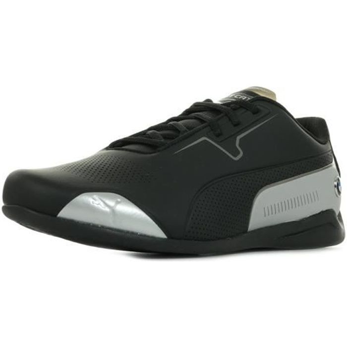 Baskets Puma BMW MMS Drift Cat Noir, argent Cdiscount Chaussures