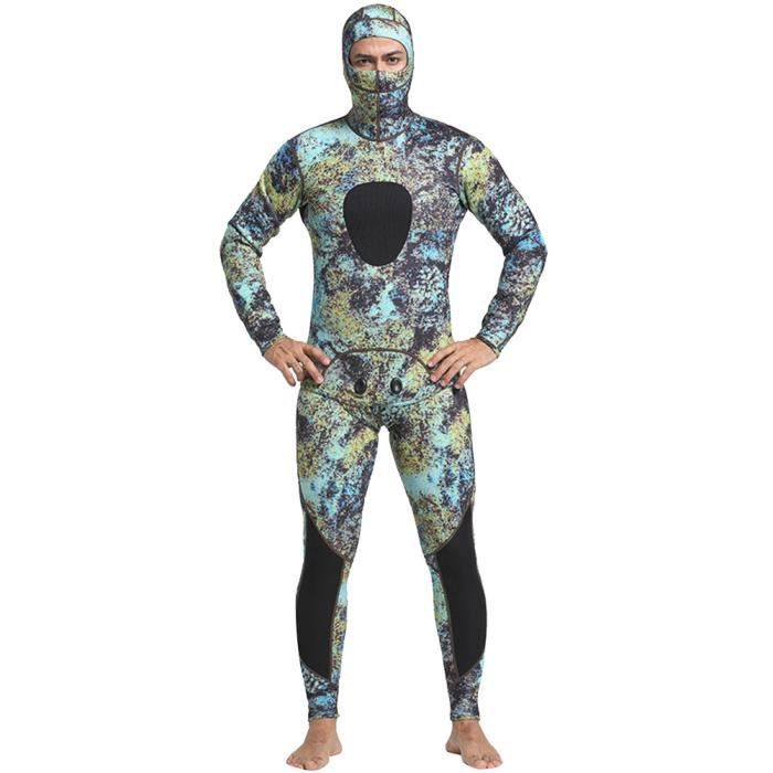 Homme Camouflage Combinaison Monopiece de plongée Néoprène Ultra Stretch  3mm De Chaud MY047Two3mm S - Cdiscount Sport