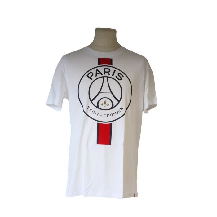 T-shirt - WEEPLAY - Paris Saint Germain - Blanc - 100% coton - Manches courtes T-shirt - WEEPLAY - Paris Saint Germain - Blanc - 100% coton - Manches courtes