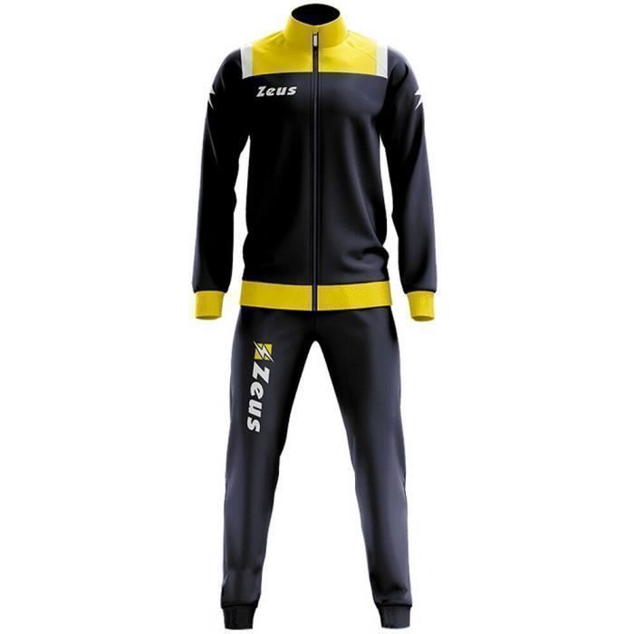 Jogging Homme Grande Taille - Zeus - Marine Jaune et Blanc - Respirant - Manches longues - Multisport Jogging Homme Grande Taille - Zeus - Marine Jaune et Blanc - Respirant - Manches longues - Multisport