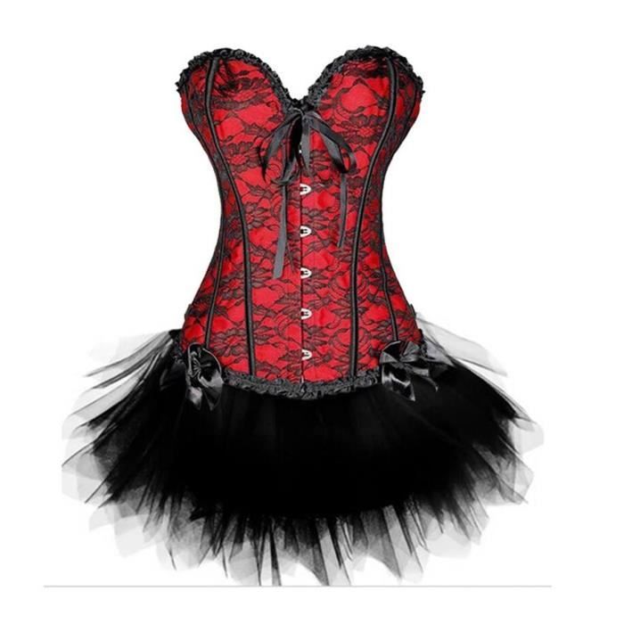 Corset Burlesque KUOSE Avec Porte-Jarretelles | Lingerie Fine | Taille Adjustable
