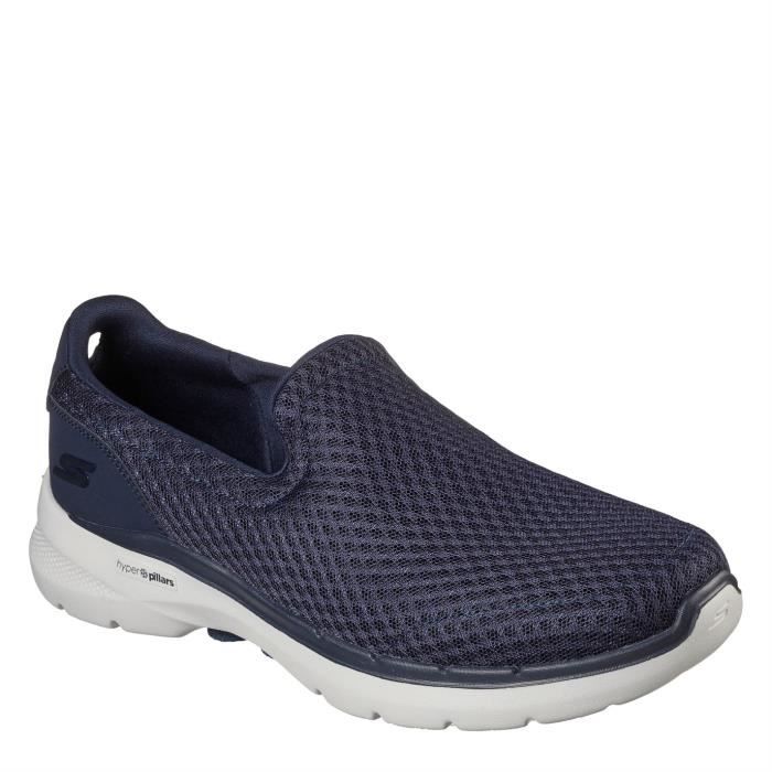 Chaussures Slip On en Maille Atheltic pour Femmes - Skechers - Bleu Marine - Confortable et Respirant