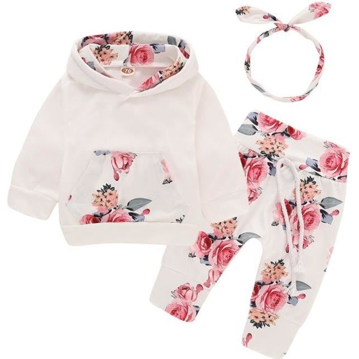 Ensemble de Vêtements pour Bébé Fille de 0 à 5 Ans, Tenue d'Automne et d