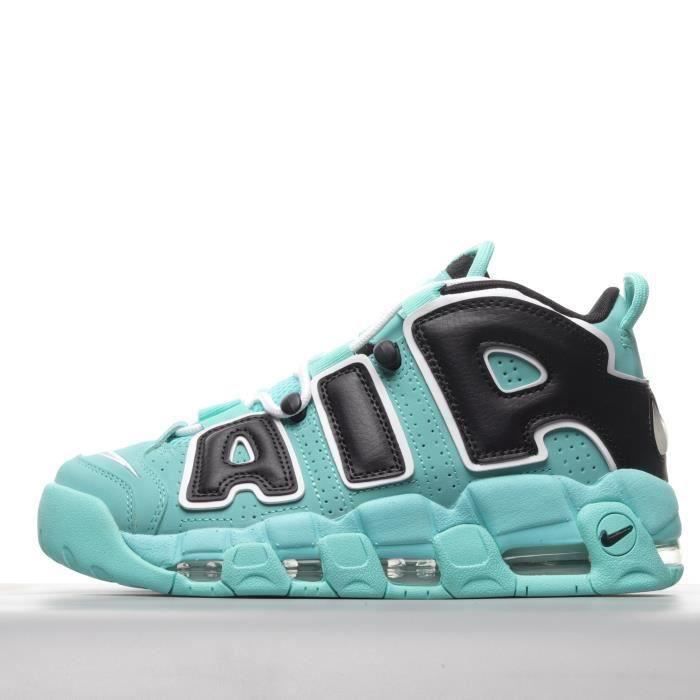 nike air uptempo black and green