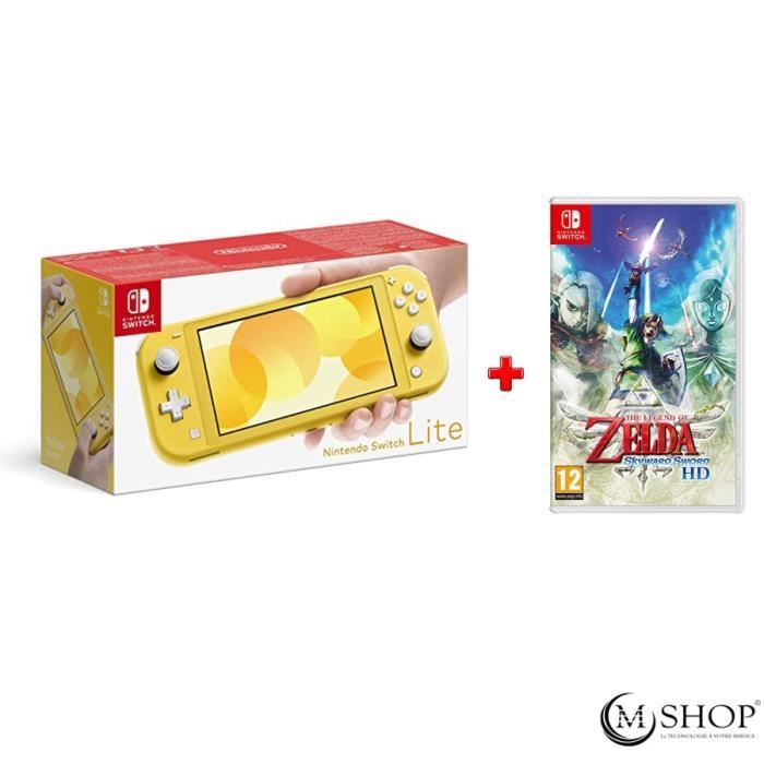 Pack Nintendo Switch Lite Jaune + Legend of Zelda- Skyward Sword HD - Cdiscount  Jeux vidéo