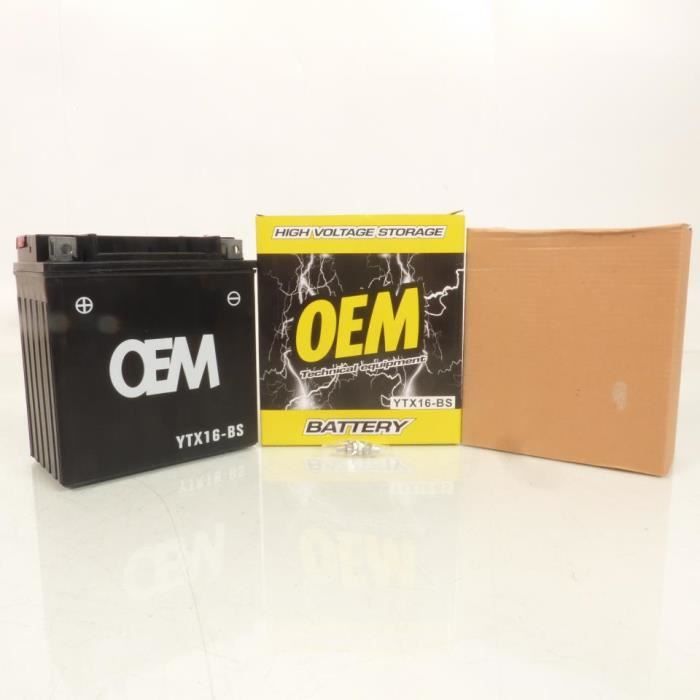 Batterie OEM pour moto BMW 1200 R Rt Lc 2014-2017 YTX16-BS - 12V 14Ah ...
