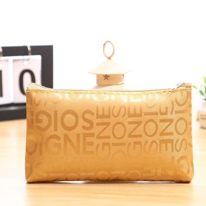 Trousse De Maquillage Avec Nœud Papillon - Sac Organisateur Imperméable, 24,5x21 Cm, Plusieurs Compartiments