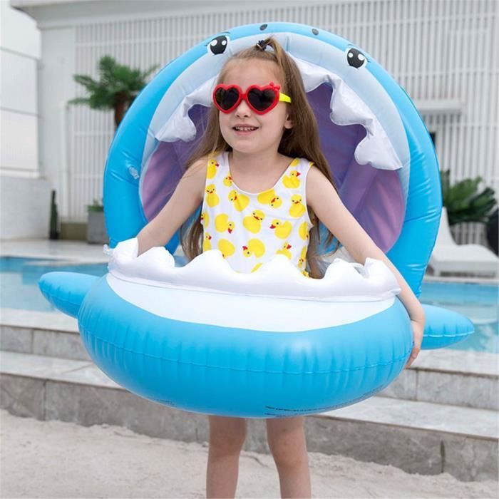 Bouée Bébé Licorne Avec Auvent SPF 50+, Siège Piscine Gonflable, Sécurité, 3-36 Mois, Cadeau Bain