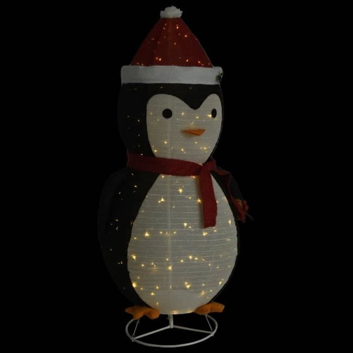 Décoration de Noël pingouin à LED Tissu de luxe 180 cm Qqmora YY0851