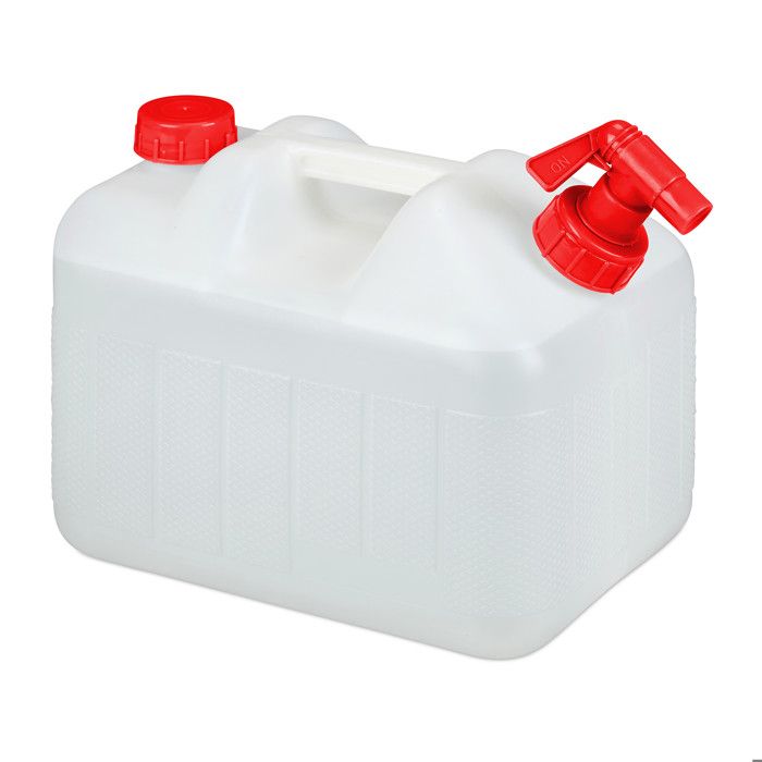 Jerrican D'Eau Pliable Relaxdays - Lot De 4 × 20L Avec Robinet