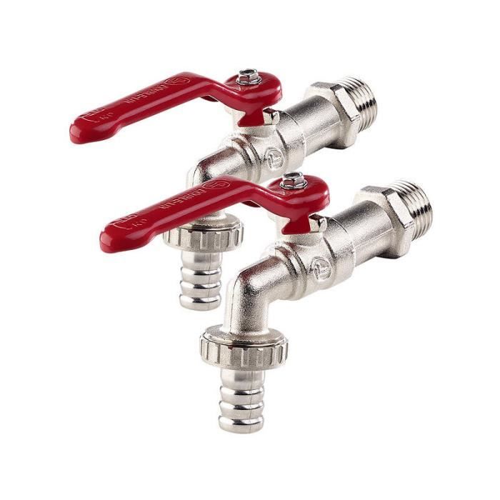 Aqua-Dynamic Robinet D'Arrosage Laiton À Braser Quart De Tour 1/2 Pouce