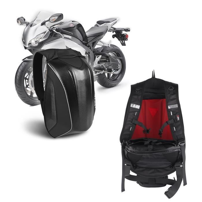 Sac a dos de moto etanche SALALIS Coque rigide Blanc 37x20x56cm Cdiscount Auto