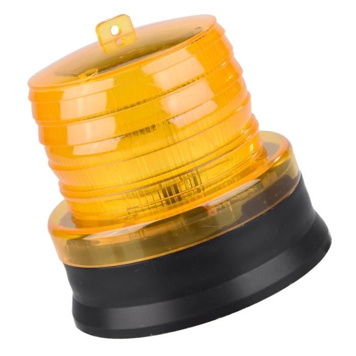 Voyant D'Avertissement Stroboscopique 220VAC Jaune - Lampe Alarme Rotative Pour Sécurité