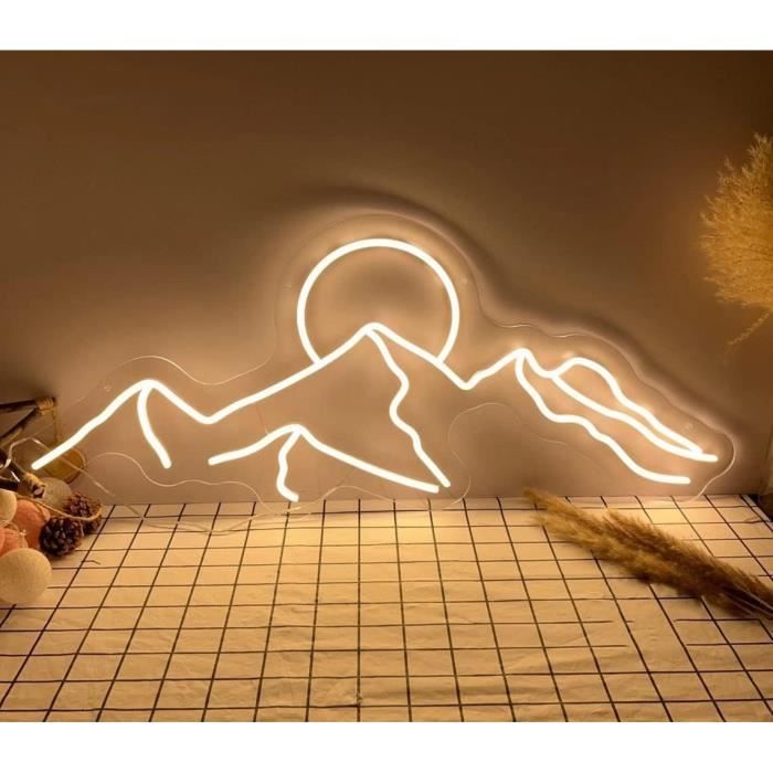 Panneau Néon Soleil pour Décoration Murale, pour Chambre à coucher