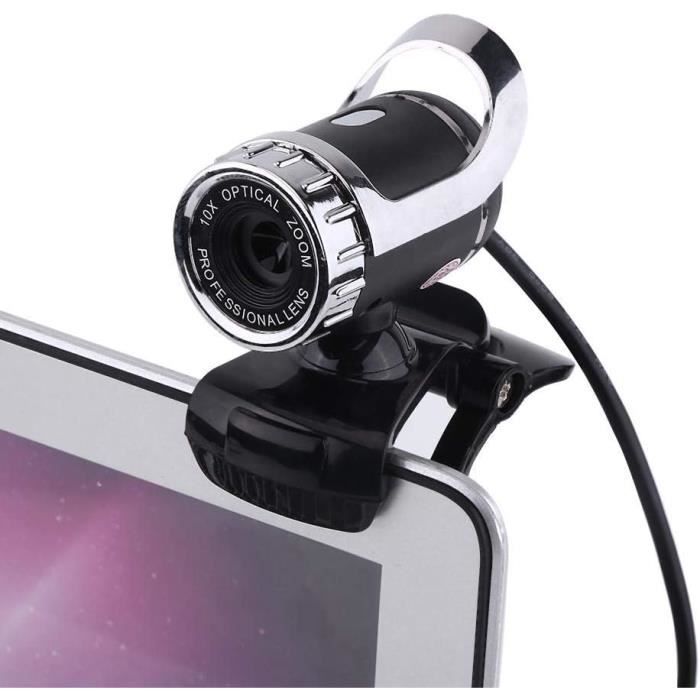 Webcam ASHATA HD 4K - Micro Intégré, Plug & Play, Rotation 360°