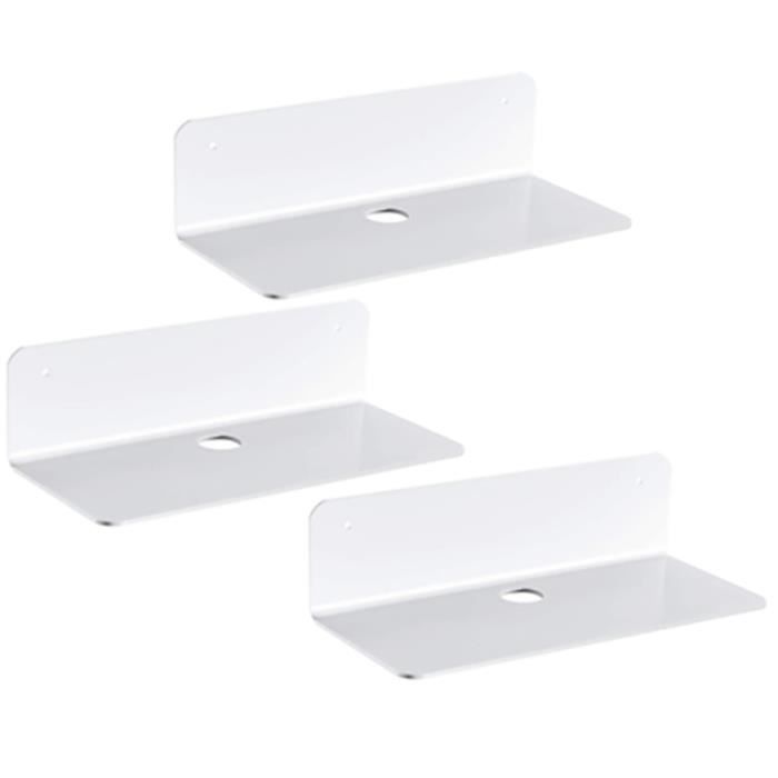 2PCS Étagères Flottantes Acrylique Transparentes 60cm - Rangement Magazines Livres Bureau Maison