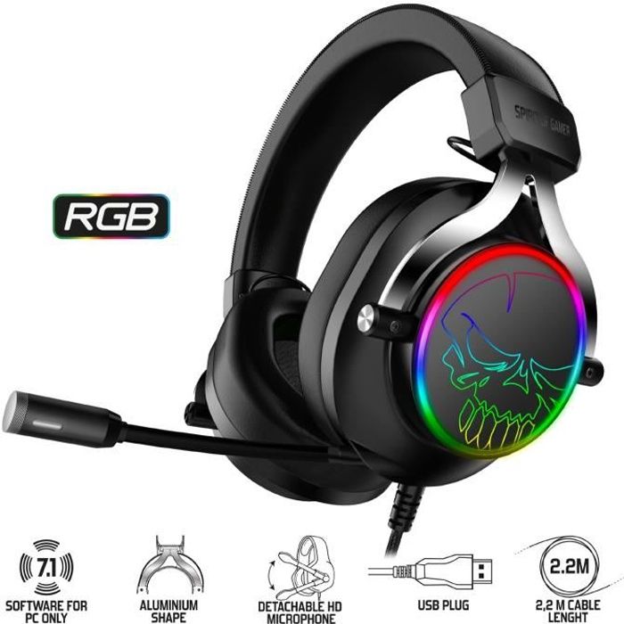Support Casque Gaming RGB Porte Casque Gamer Multifonctions 11 Effets  Lumineux Pour PC/PS4/Xbox + CASQUE GAMER RGB