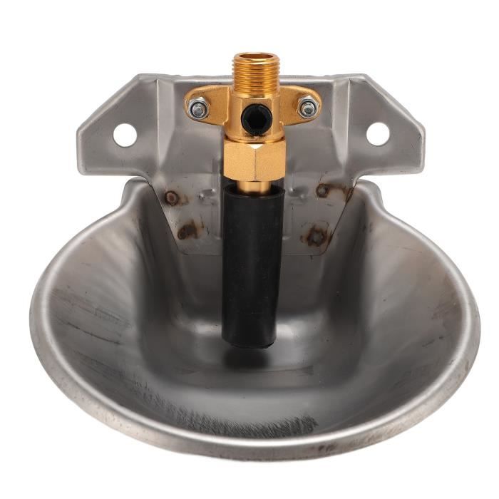 Meilleurs prix pour SURENHAP Abreuvoir automatique pour mouton Bol d'eau automatique pour mouton, abreuvoir de ferme en acier animalerie hygiene